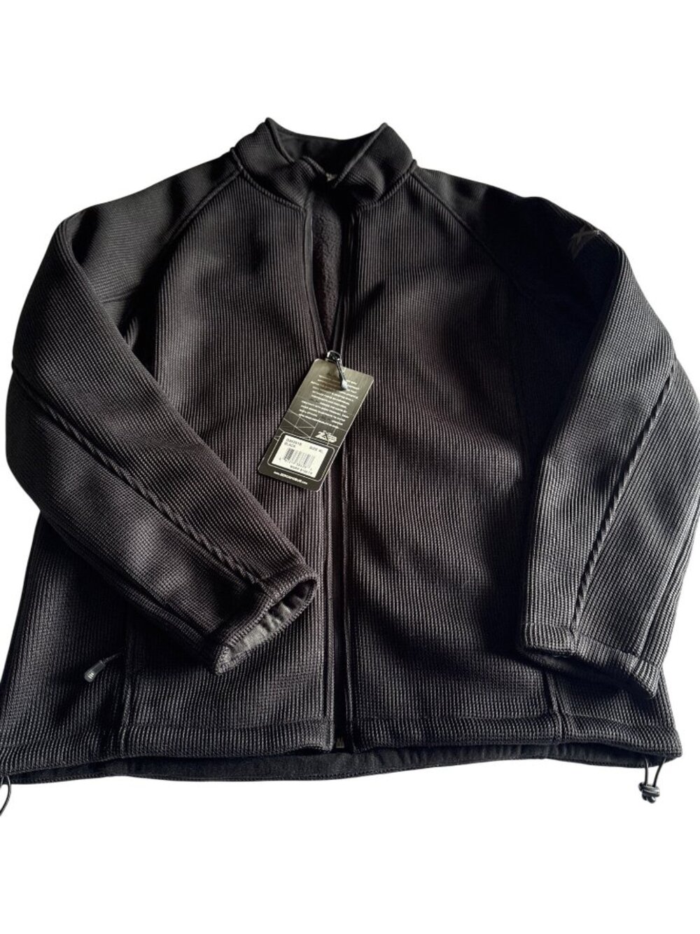 ZeroXposur Mens Size XL Black Fleece Lined Full-Zip Jacket Pockets Winter Coat